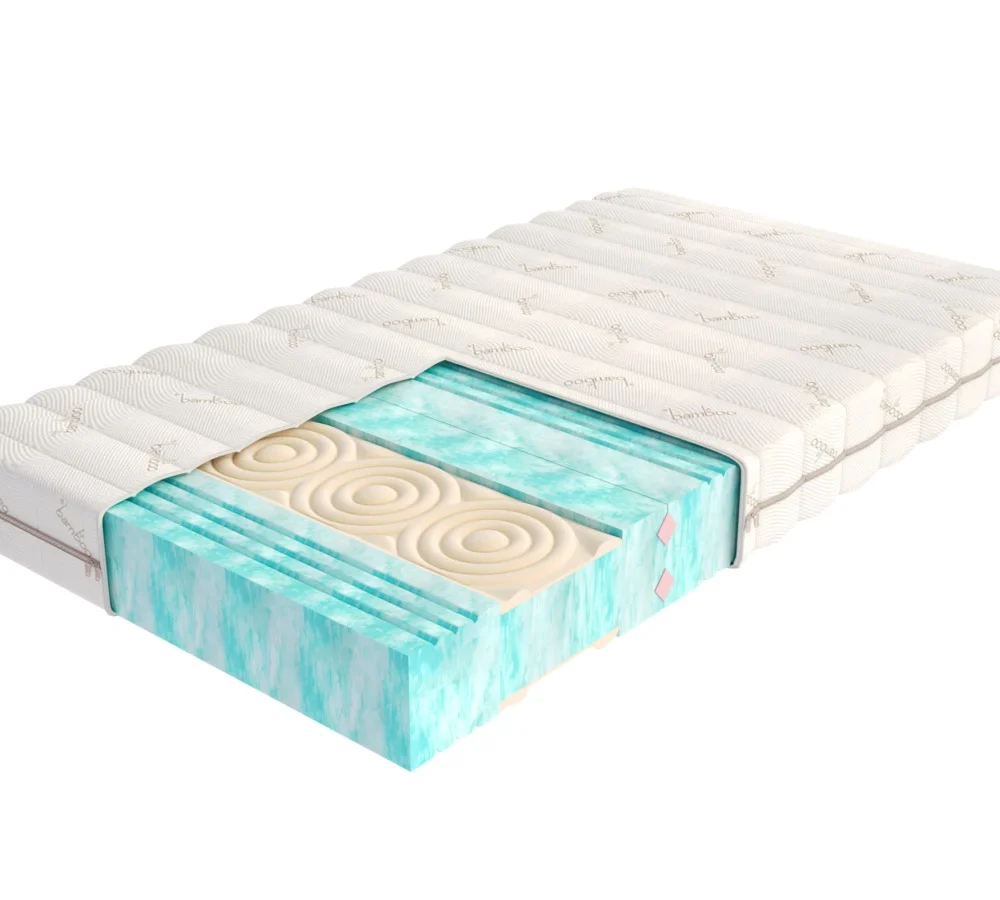 Materac piankowy HYBRID pianka HR, pianka N2538 - 160 x 200 - H4 twardy - 21 cm