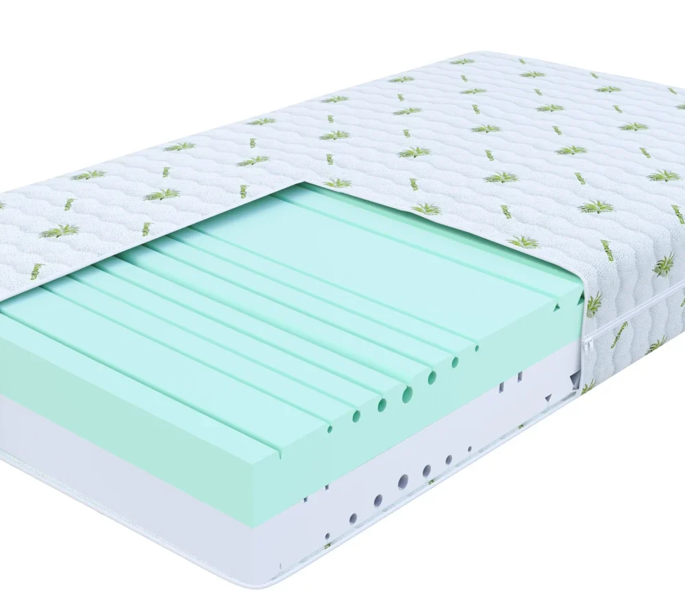 Materac piankowy RAVEL pianka wysokoelastyczna HR - 100 x 200 - H4 twardy / H3 średnio twardy - 21 cm