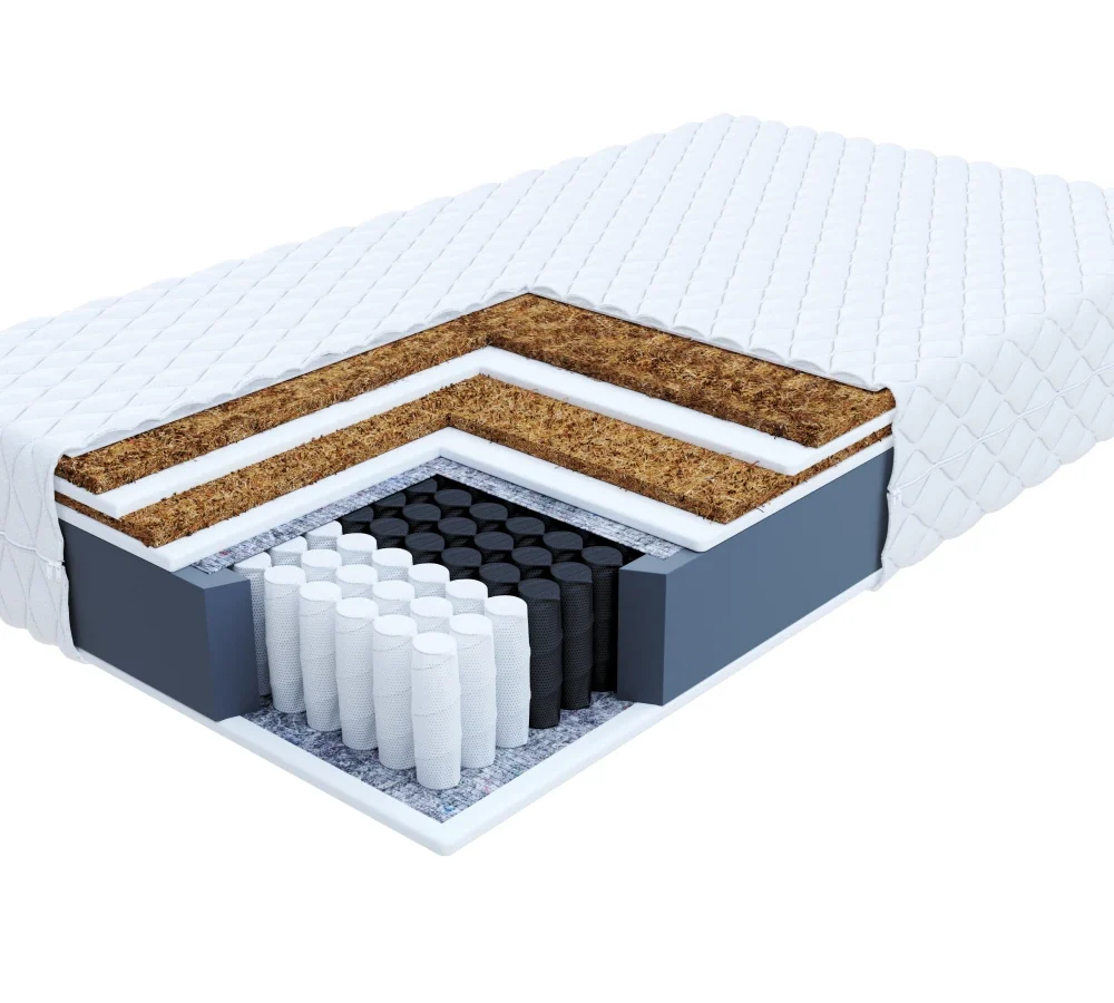 Materac kieszeniowy FAMILY MAX DOUBLE 2 x kokos - 100 x 200 - 26 cm