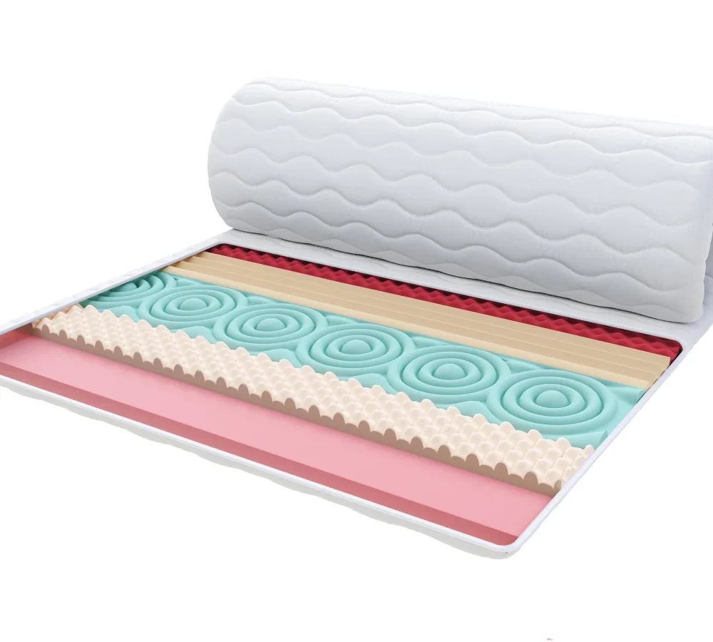 Nakładka na materac FRUTI PIANKA VISCO pianka termoplastyczna, profilowana pianka HR - 100 x 200 - 5 cm