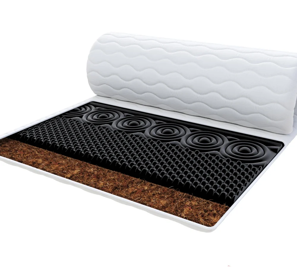 Nakładka na materac NERO Z KOKOSEM 6 cm - 100 x 200 - H4 twardy - 6 cm