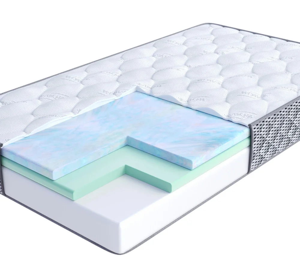 Materac piankowy NORDIC VISCO BUBBLEGUM, HR NATURALIS, HR H30 - 120 x 200 - H4 twardy / H3 średnio twardy - 24 cm