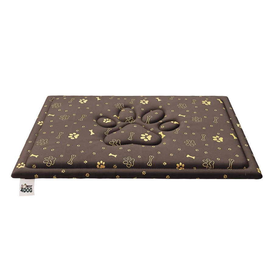 Legowisko dla psa miękkie (mata) duże 130x70 cm wodoodporne Kolor pokrowca: Brązowy