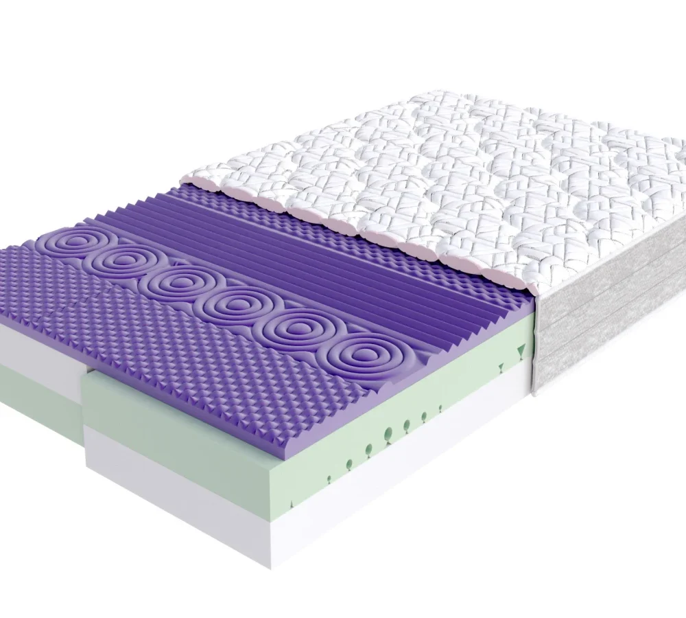 Materac piankowy AVELLINO pianka HR30, pianka HR44 - 140 x 200 - H3 średnio twardy - 28 cm