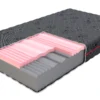 Materac piankowy DYNAMIC Profilowana pianka VISCO, pianka poliuretanowa, pokrowiec JAQUARD - 140 x 200 - H4 twardy / H3 średnio twardy - 27 cm