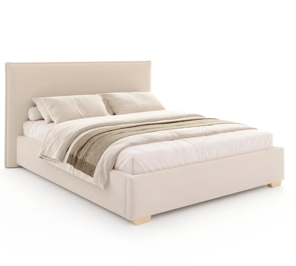 Łóżko tapicerowane PERFETTO z pojemnikiem i stelażem podnoszonym - 140x200 - PARIS - Anthracite