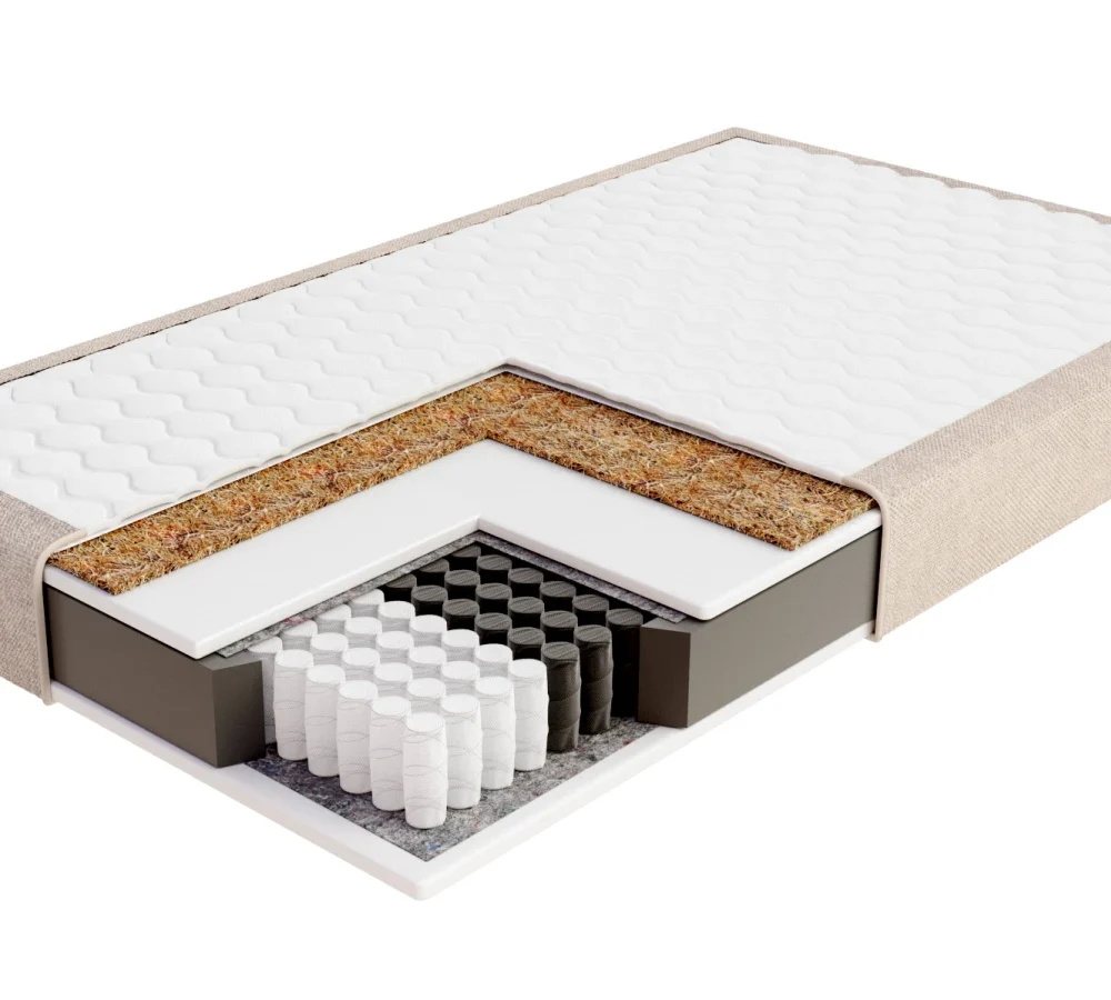 Materac tapicerowany APULIA - 140x200 - OTTAWA - Czarny