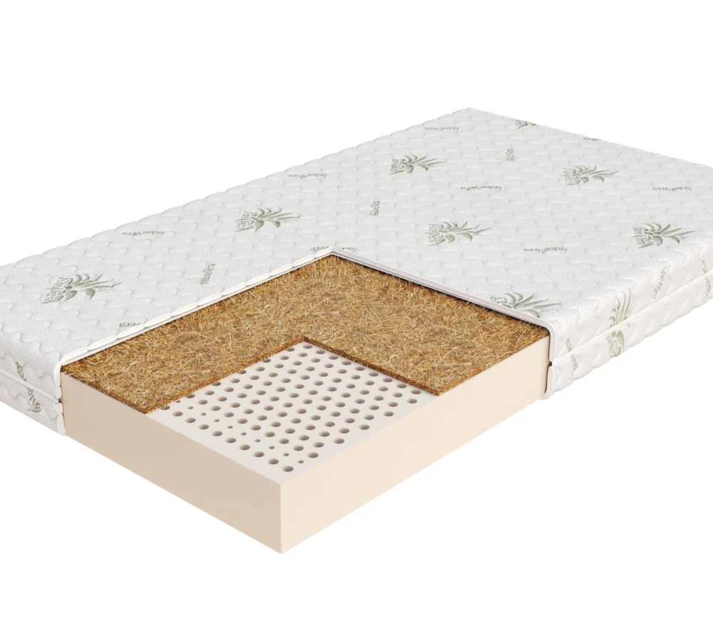Materac lateksowy TORO 4KIDS lateks, kokos - 70 x 140 - H3 średnio twardy - 10 cm