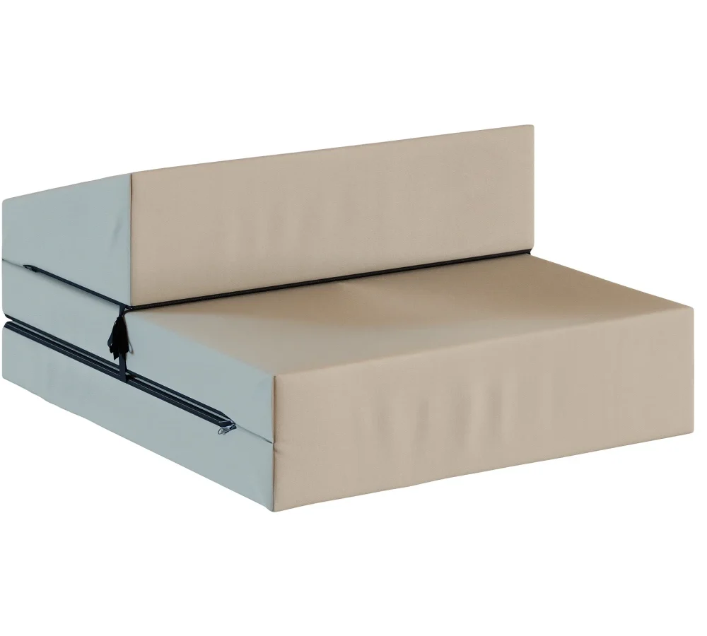 SOFKA SUZI MINI GARDEN rozkładana, wymiary: 70x200x9 cm - 70x200x9 - TKANINA WODOODPORNA - Grafitowy