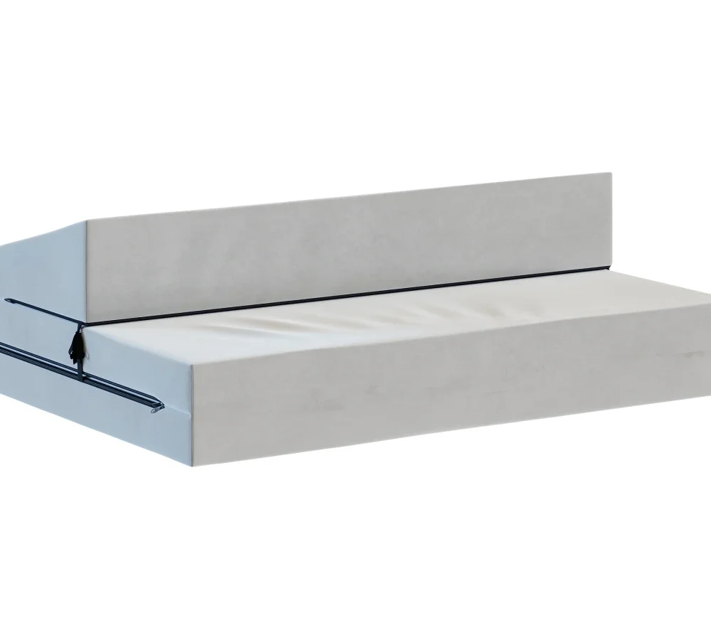 SOFKA SUZI COMFORT rozkładana, wymiary: 121x204x9 cm - 120x200x9 - TRINITY - Czarny