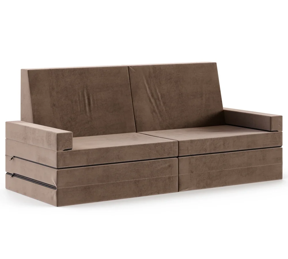 Sofa VISION rozkładana, wymiary: 160x70x67 cm - 160x70 - SZTRUKS - Czarny