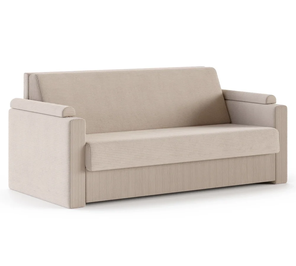Sofa VIBO rozkładana, wymiary: 185x92x83 cm - 185x92 - SZTRUKS - Czarny