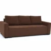 Sofa ELANO rozkładana, z poduszkami, tkanina: sztruks - 234x92 - SZTRUKS - Czarny