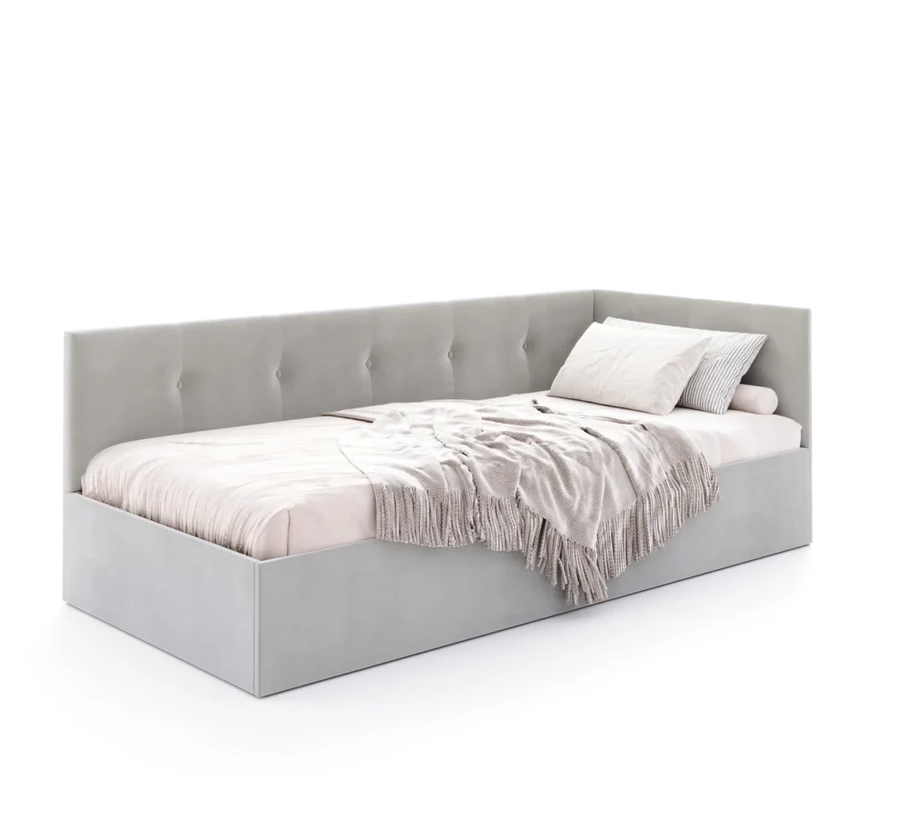 Łóżko młodzieżowe EDDY 2 z pojemnikiem - 120x200 - TRINITY - Turkusowy