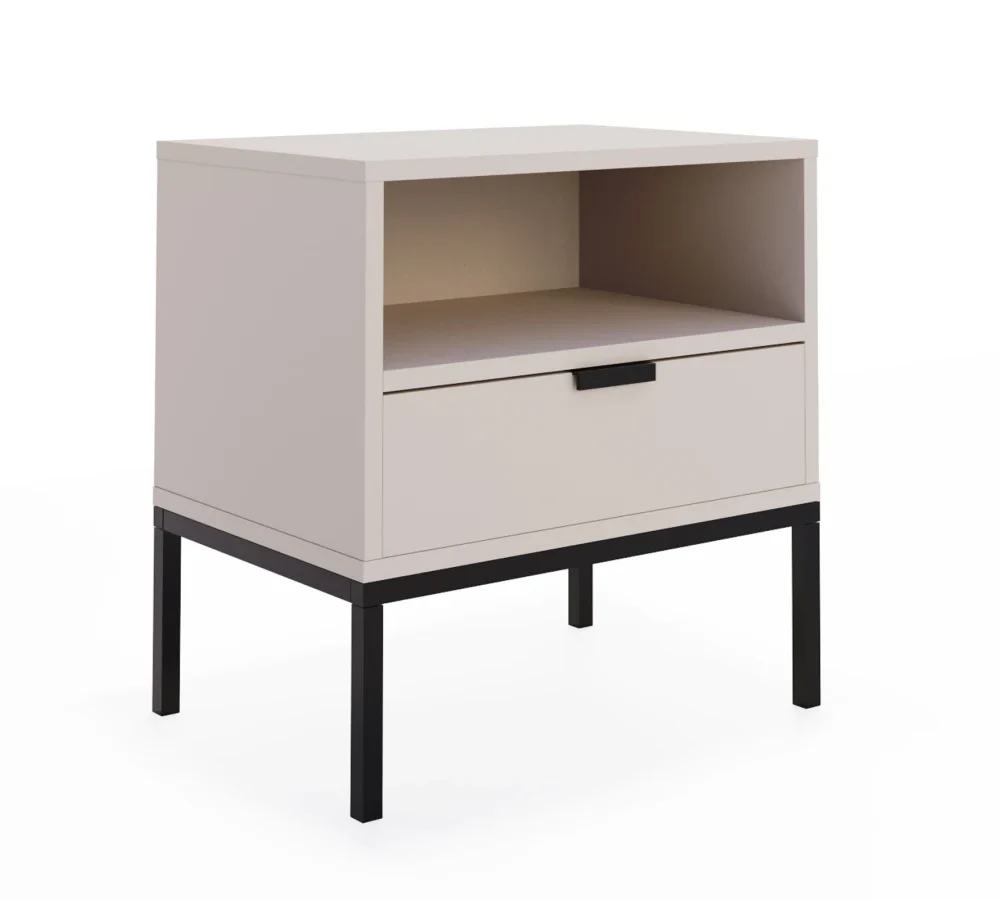 Szafka nocna LOFT wymiary 54 x 39 cm, z szufladą - 54x39 cm - PŁYTA - Szary