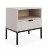 Szafka nocna LOFT wymiary 54 x 39 cm, z szufladą - 54x39 cm - PŁYTA - Szary